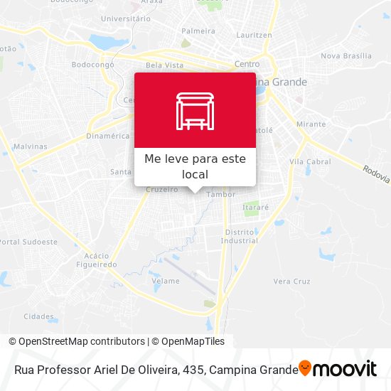 Rua Professor Ariel De Oliveira, 435 mapa