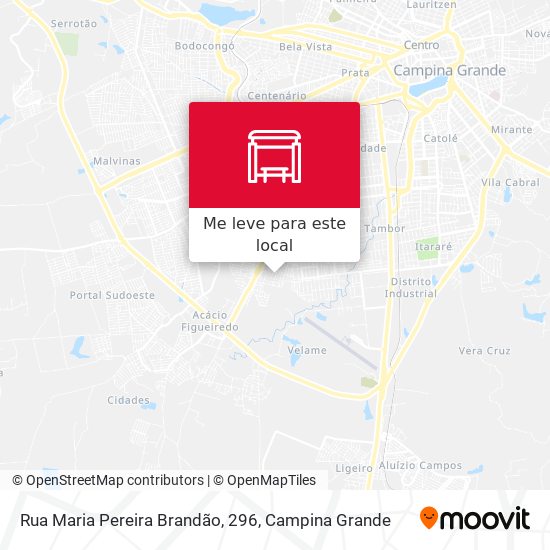 Rua Maria Pereira Brandão, 296 mapa