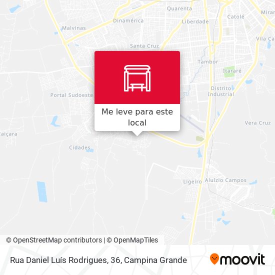 Rua Daniel Luís Rodrigues, 36 mapa