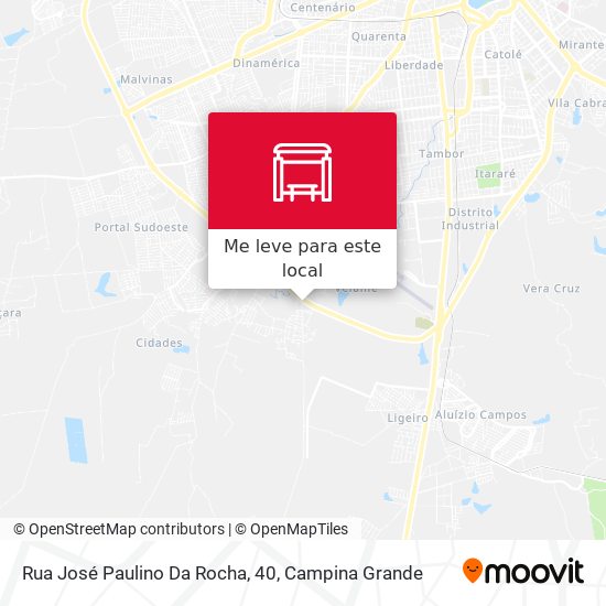 Rua José Paulino Da Rocha, 40 mapa