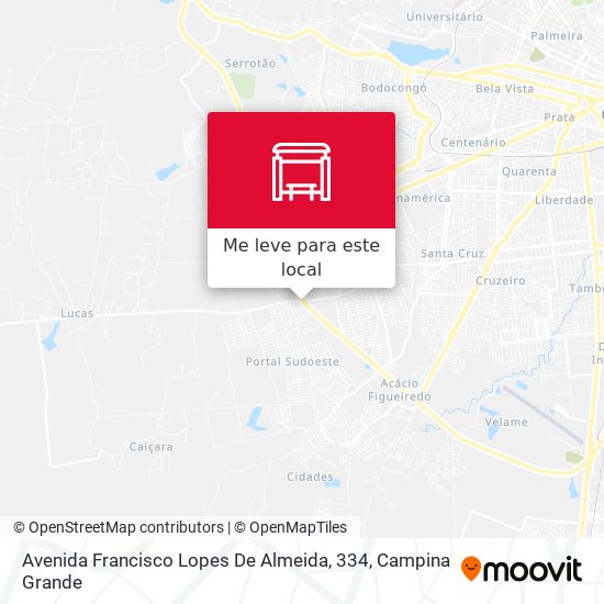Avenida Francisco Lopes De Almeida, 334 mapa