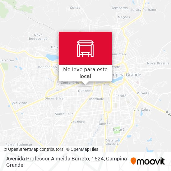 Avenida Professor Almeida Barreto, 1524 mapa