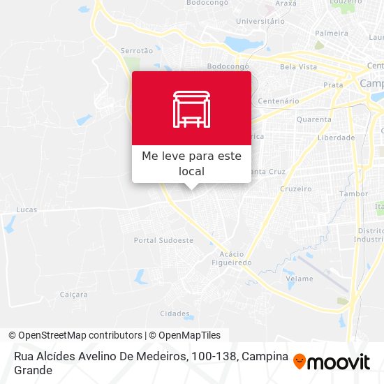 Rua Alcídes Avelino De Medeiros, 100-138 mapa