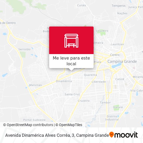 Avenida Dinamérica Alves Corrêa, 3 mapa