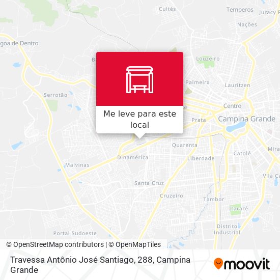 Travessa Antônio José Santiago, 288 mapa