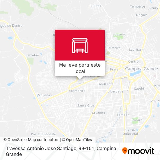 Travessa Antônio José Santiago, 99-161 mapa