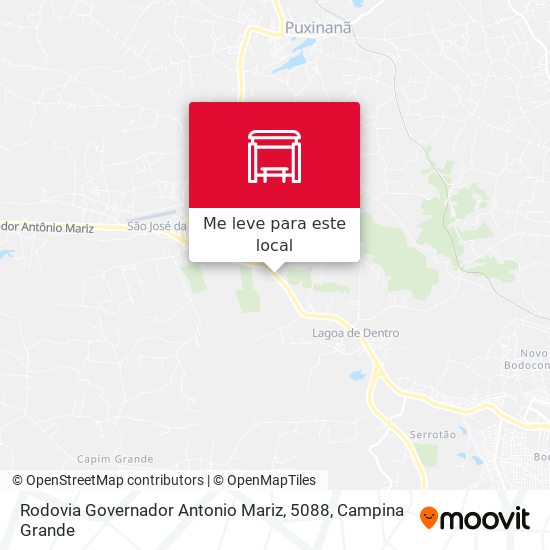 Rodovia Governador Antonio Mariz, 5088 mapa