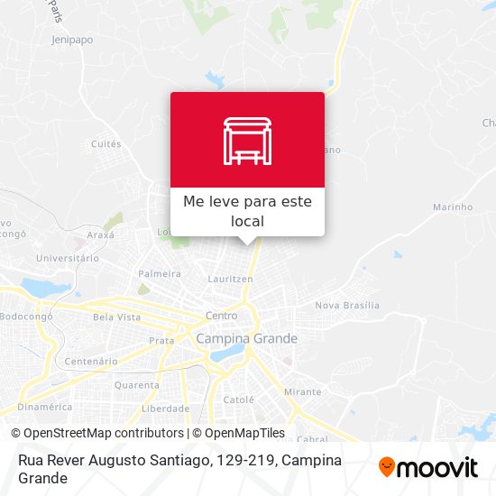 Rua Rever Augusto Santiago, 129-219 mapa