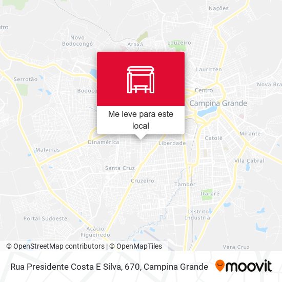 Rua Presidente Costa E Silva, 670 mapa