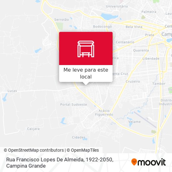 Rua Francisco Lopes De Almeida, 1922-2050 mapa