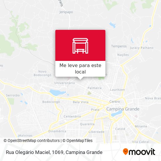 Rua Olegário Maciel, 1069 mapa