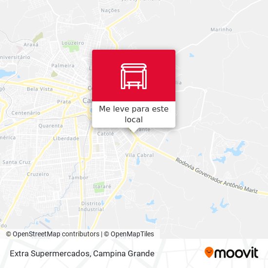 Extra Supermercados mapa