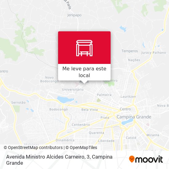 Avenida Ministro Alcides Carneiro, 3 mapa
