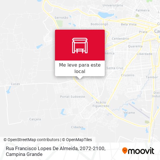 Rua Francisco Lopes De Almeida, 2072-2100 mapa