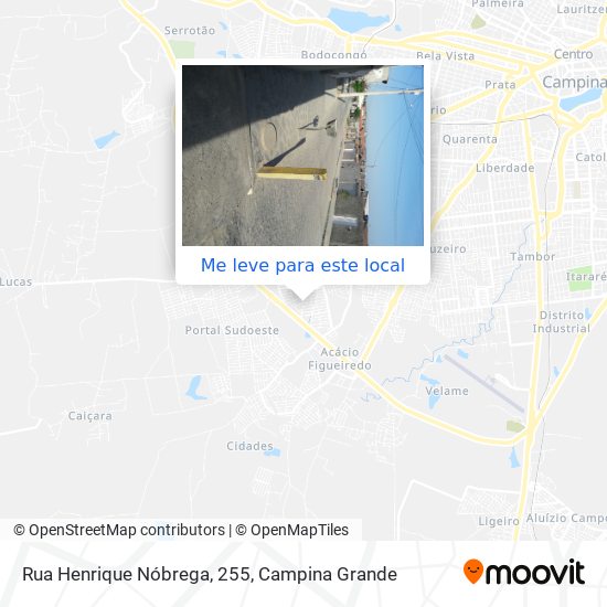 Rua Henrique Nóbrega, 255 mapa