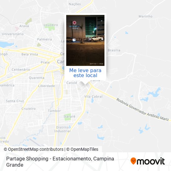 Partage Shopping - Estacionamento mapa