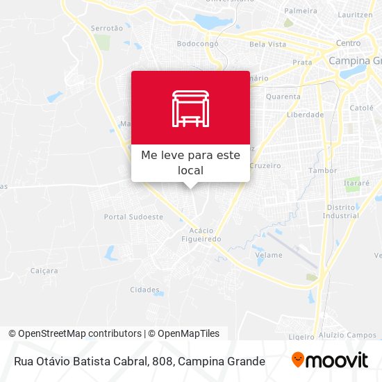 Rua Otávio Batista Cabral, 808 mapa