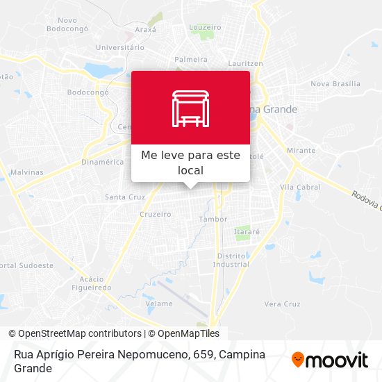 Rua Aprígio Pereira Nepomuceno, 659 mapa