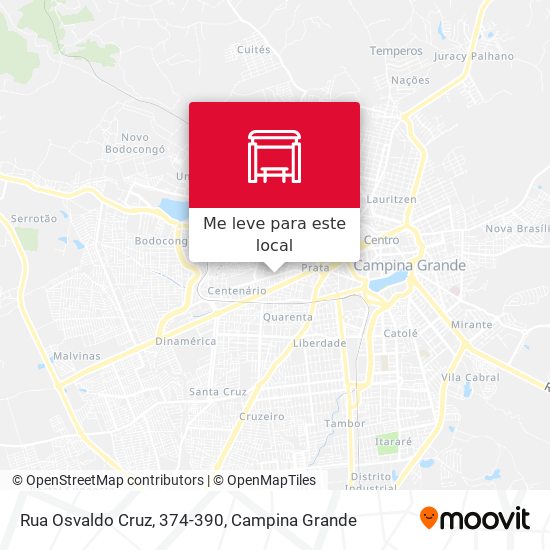 Rua Osvaldo Cruz, 374-390 mapa