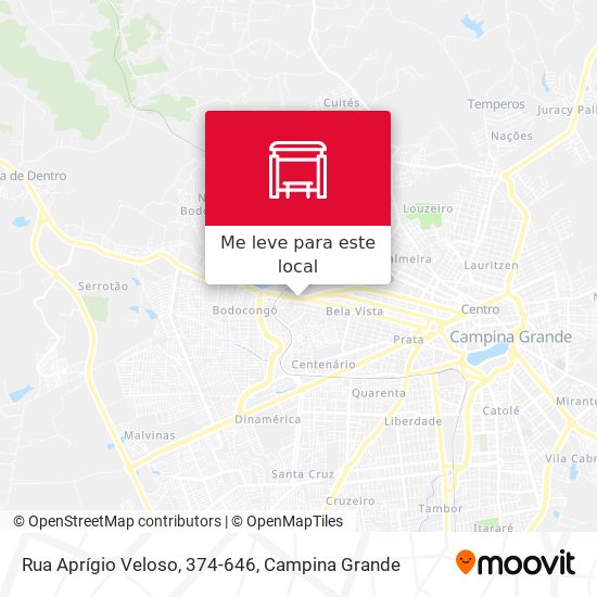 Rua Aprígio Veloso, 374-646 mapa
