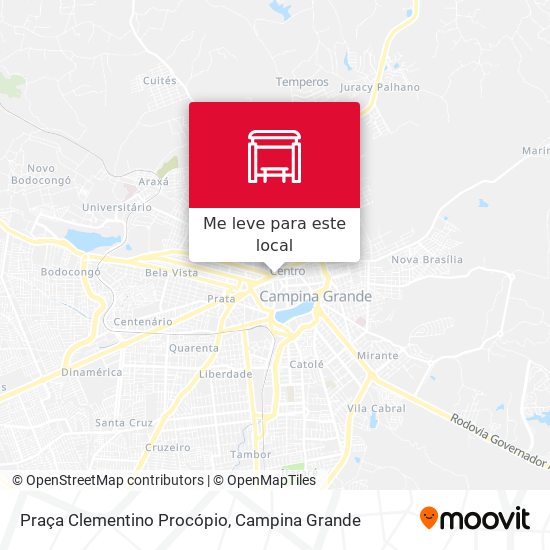 Praça Clementino Procópio mapa
