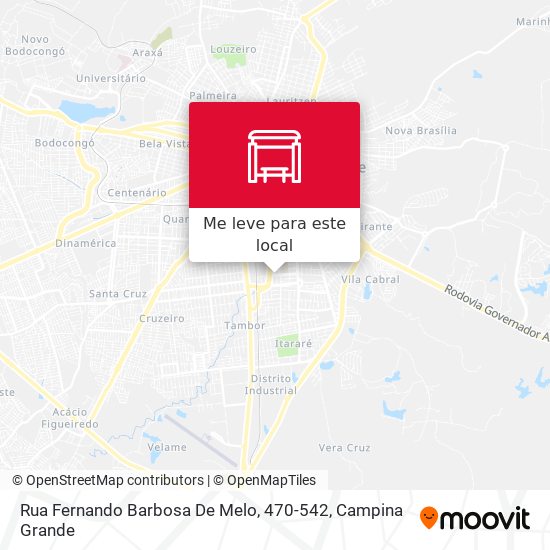 Rua Fernando Barbosa De Melo, 470-542 mapa
