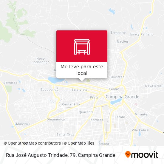 Rua José Augusto Trindade, 79 mapa