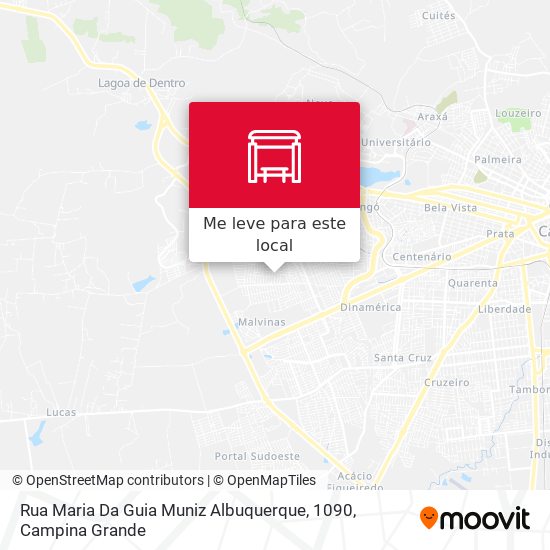 Rua Maria Da Guia Muniz Albuquerque, 1090 mapa