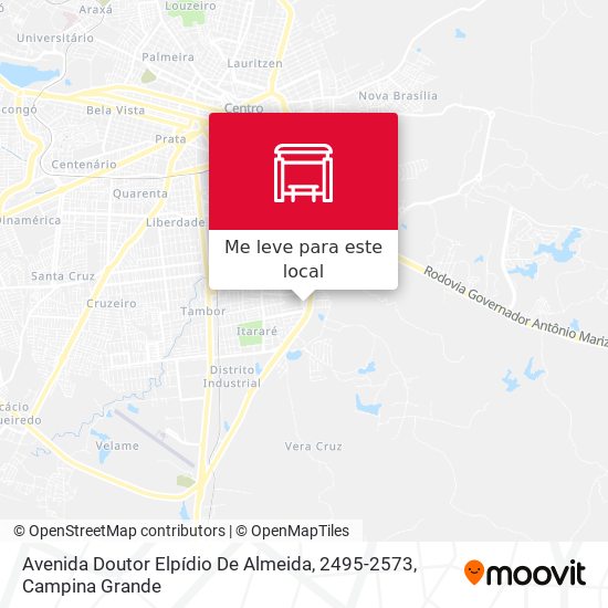 Avenida Doutor Elpídio De Almeida, 2495-2573 mapa