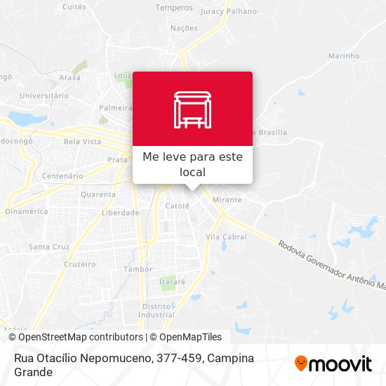 Rua Otacílio Nepomuceno, 377-459 mapa