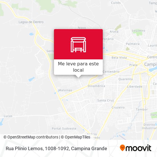Rua Plínio Lemos, 1008-1092 mapa
