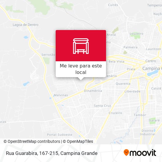 Rua Guarabira, 167-215 mapa