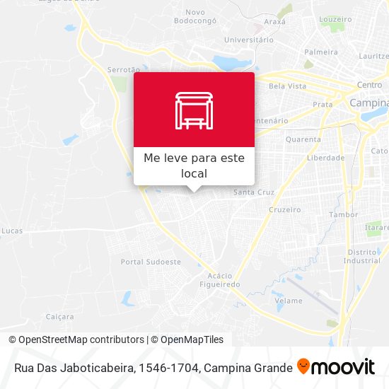 Rua Das Jaboticabeira, 1546-1704 mapa