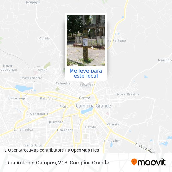Rua Antônio Campos, 213 mapa