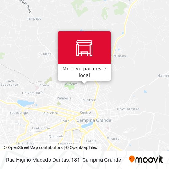 Rua Higino Macedo Dantas, 181 mapa
