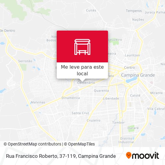 Rua Francisco Roberto, 37-119 mapa
