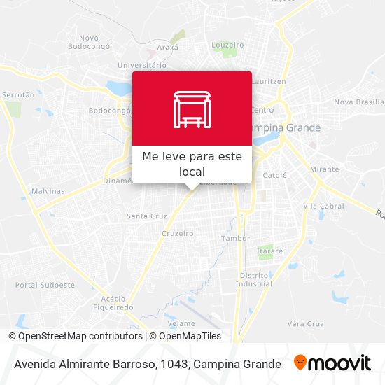 Avenida Almirante Barroso, 1043 mapa