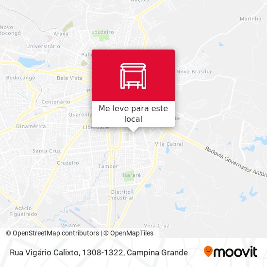 Rua Vigário Calixto, 1308-1322 mapa