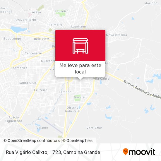Rua Vigário Calixto, 1723 mapa