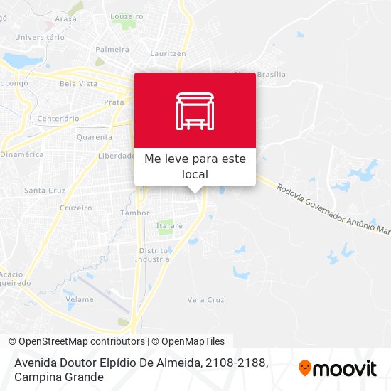 Avenida Doutor Elpídio De Almeida, 2108-2188 mapa