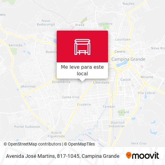 Avenida José Martins, 817-1045 mapa