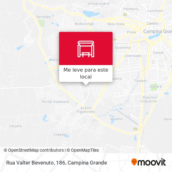 Rua Valter Bevenuto, 186 mapa