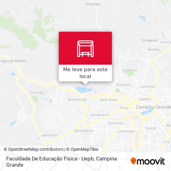 Faculdade De Educação Física - Uepb mapa