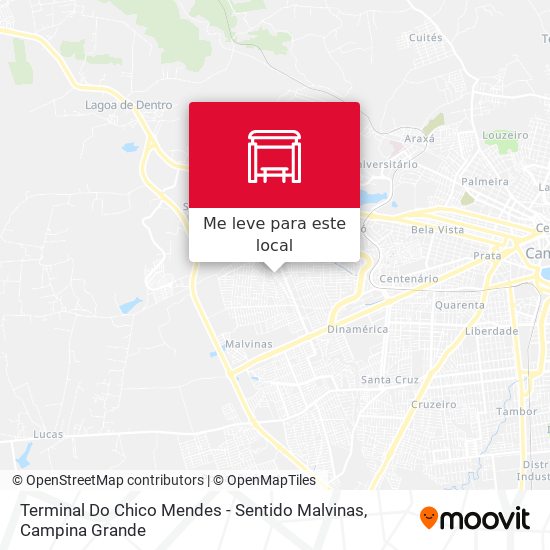 Terminal Do Chico Mendes - Sentido Malvinas mapa