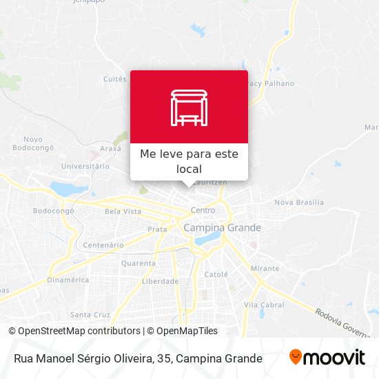 Rua Manoel Sérgio Oliveira, 35 mapa