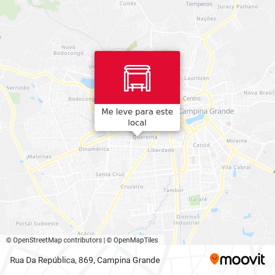 Rua Da República, 869 mapa