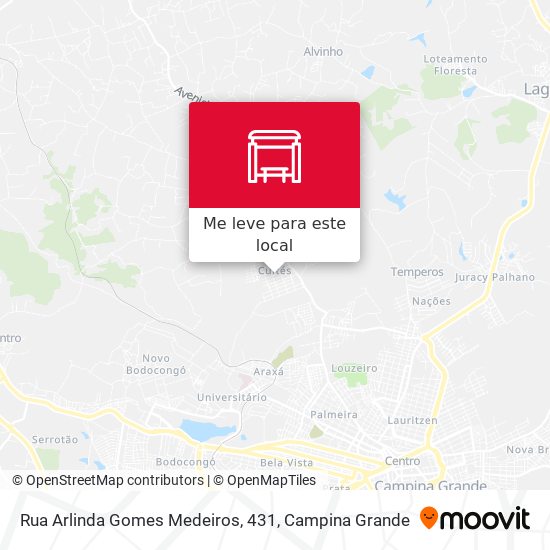 Rua Arlinda Gomes Medeiros, 431 mapa