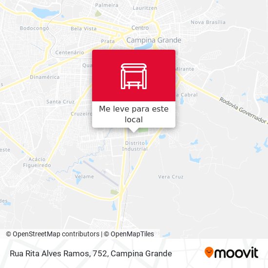 Rua Rita Alves Ramos, 752 mapa