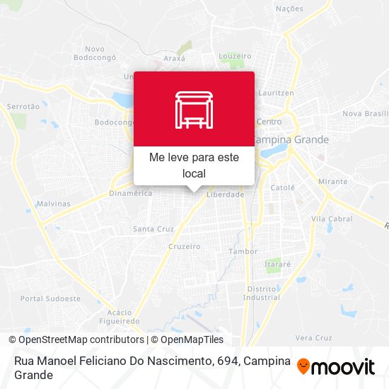 Rua Manoel Feliciano Do Nascimento, 694 mapa