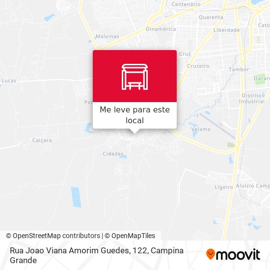 Rua Joao Viana Amorim Guedes, 122 mapa